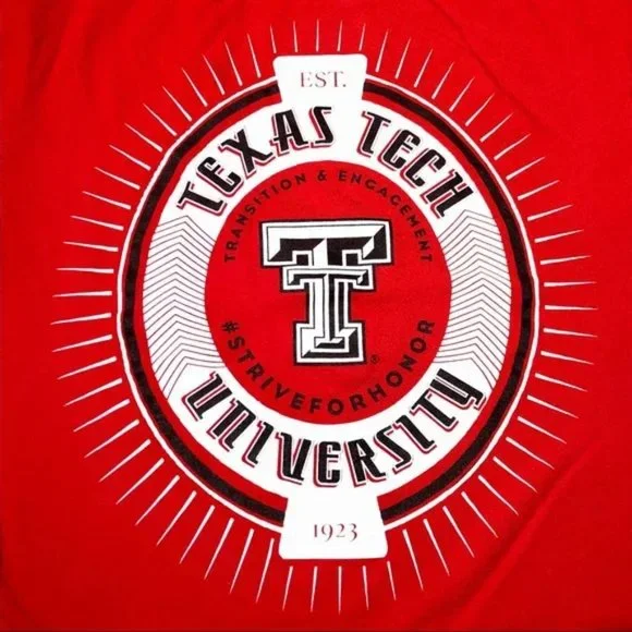Texas Tech University Transition & Engagement Red, White and Black Graphic Tee - Picture 6 of 9